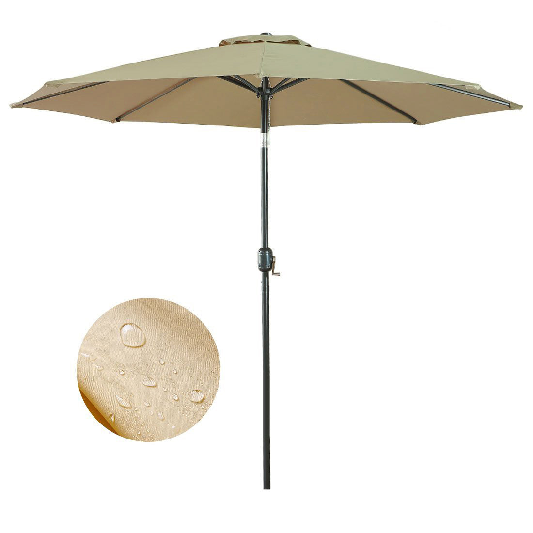 Parasol inclinable, de grande taille-4