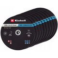 Einhell 711524 Lot de disques de coupe 230 mm, 10 pièces, métal, acier inoxydable, acier, tôle (49711524)
