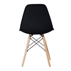 4 chaises de salle à manger modernes, en 4 couleurs — noir — 4