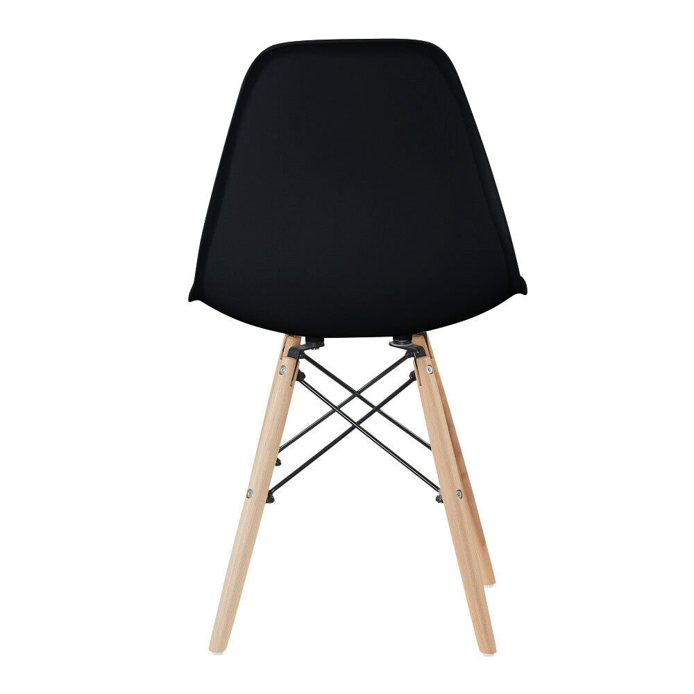 4 chaises de salle à manger modernes, en 4 couleurs — noir — 4