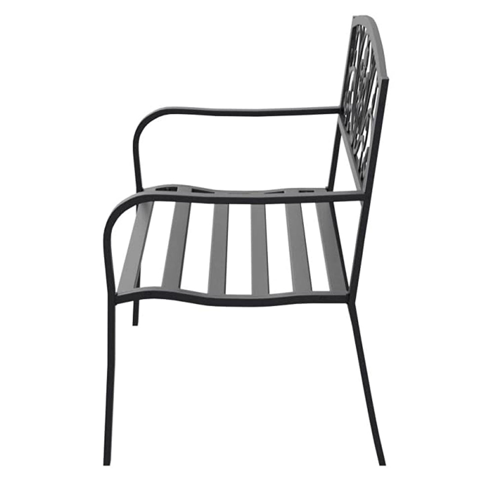 Banc de jardin, disponible en plusieurs modèles — motif feuilles — 3