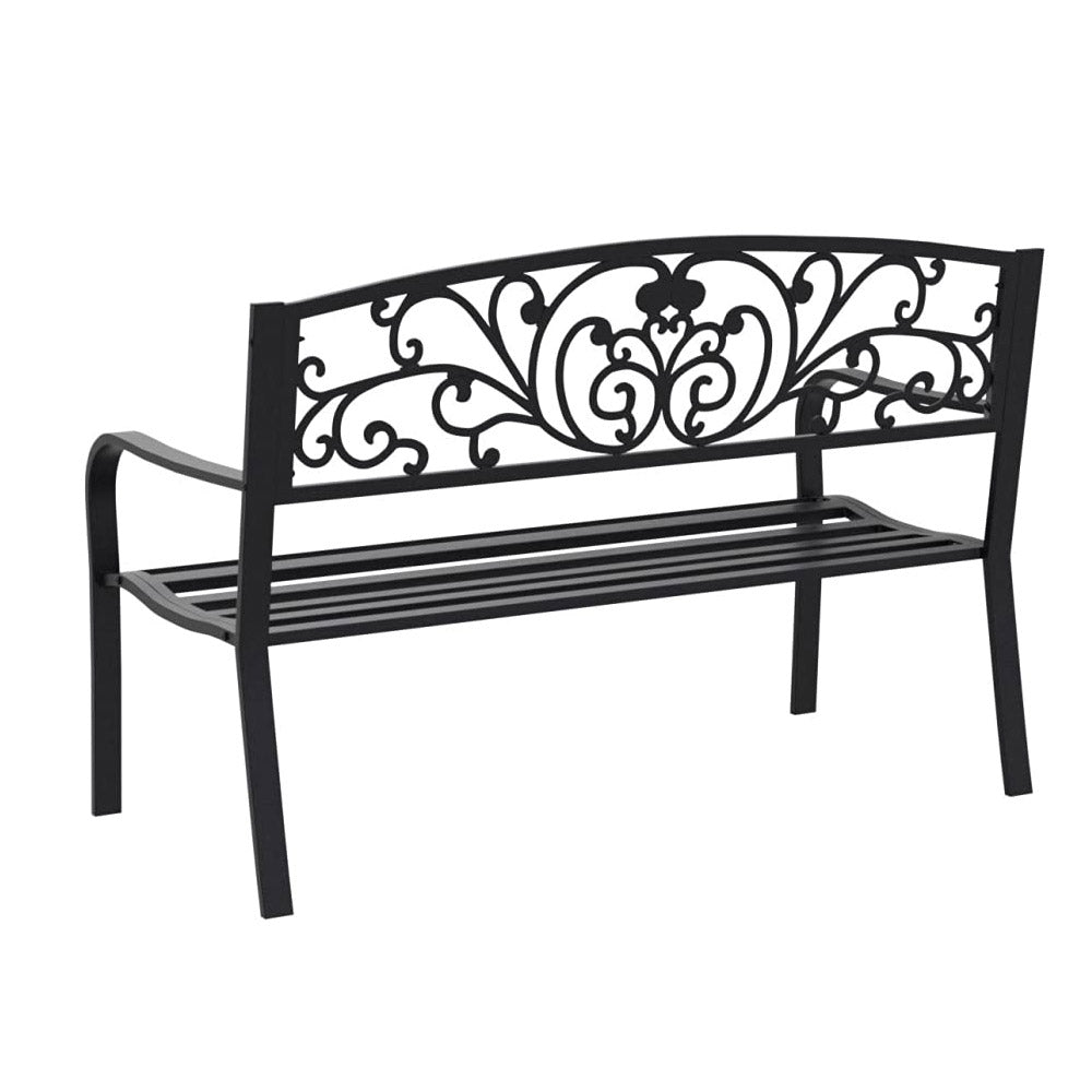 Banc de jardin, disponible en plusieurs modèles - à motif de feuilles - 4