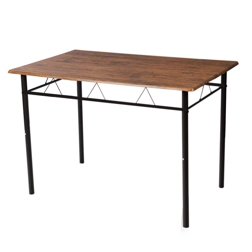 Table à manger à structure métallique avec 4 chaises-2