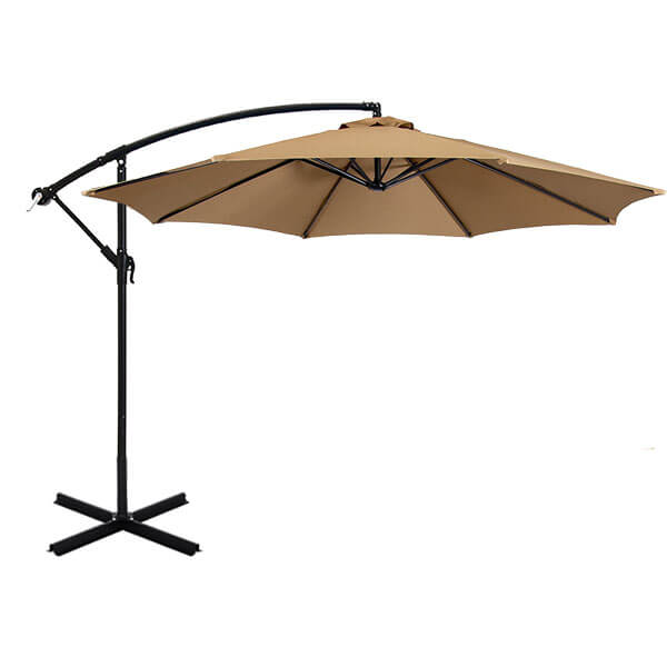 Parasol suspendu 2,7 m - plusieurs couleurs - kaki - 0