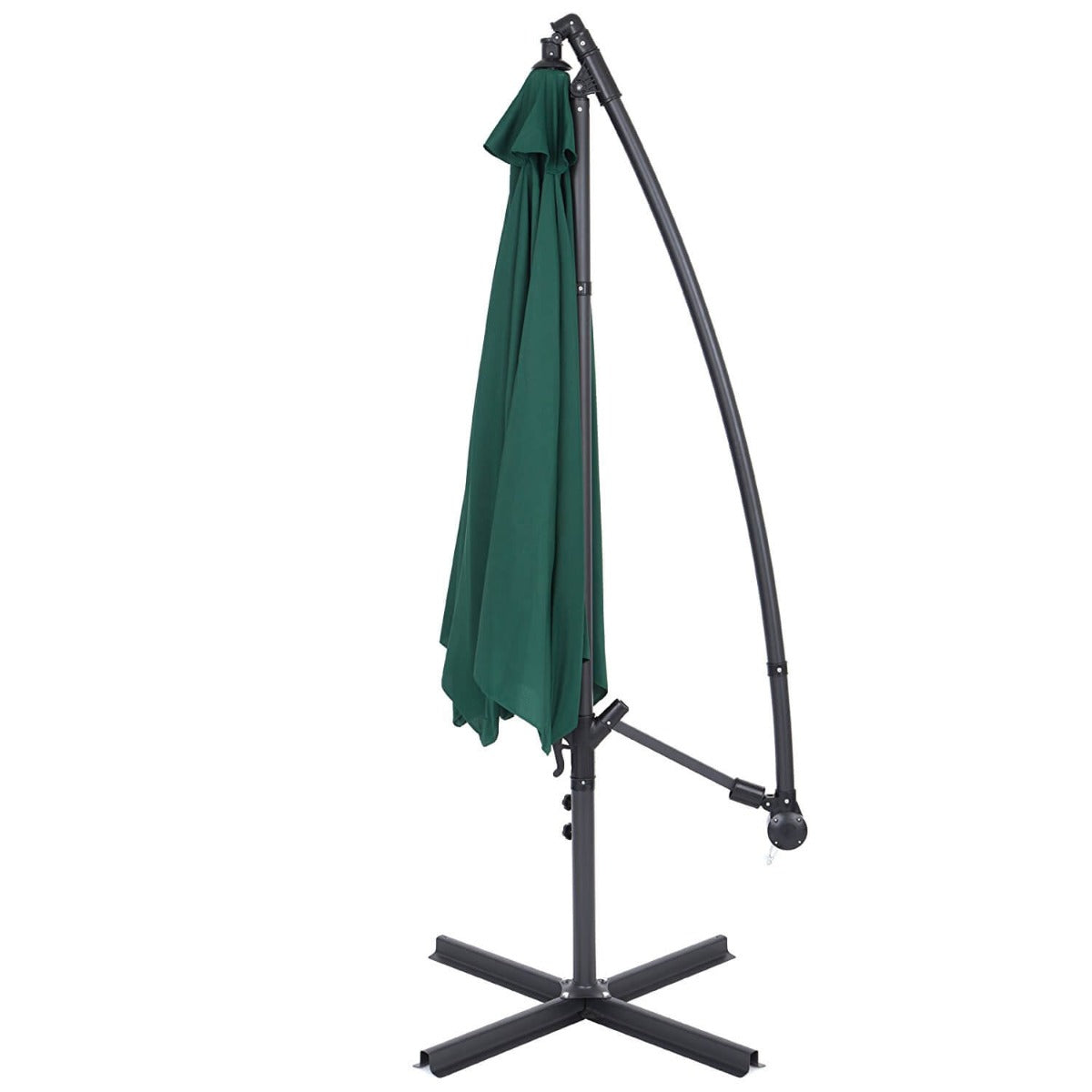 Parasol déporté avec pied 2,7 m — vert (plusieurs coloris disponibles)