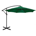 Parasol déporté avec pied 2,7 m — vert (plusieurs coloris disponibles)
