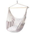 Fauteuil suspendu avec coussin-blanc cassé-0