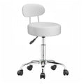 Chaise cosmétique avec dossier, blanche