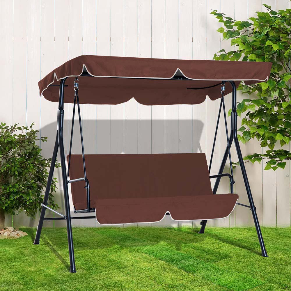 Balancelle de jardin couleur au choix - marron - 2