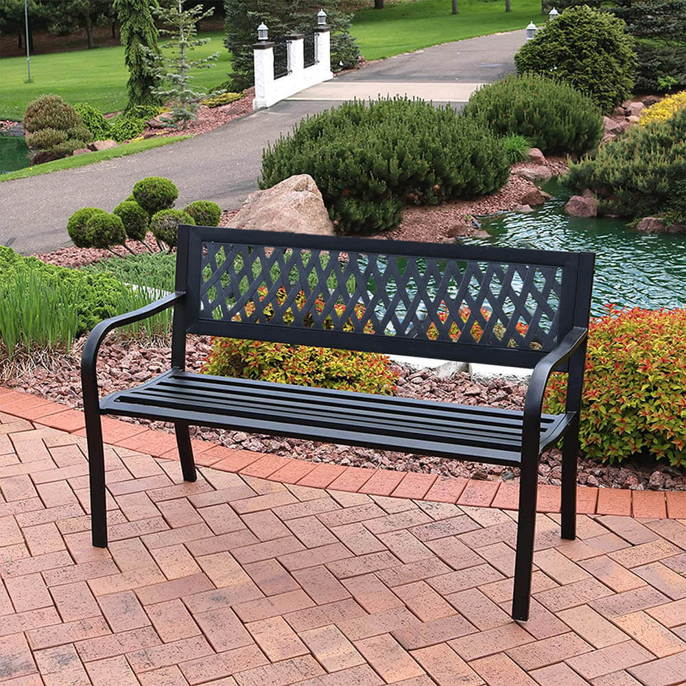 Banc de jardin — Design élégant et intemporel (HOP1001327)
