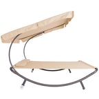 Transat deux places avec pare-soleil - beige - 1