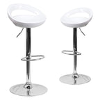 Tabouret de bar Kitti, 2 pièces, plusieurs couleurs - blanc - 0