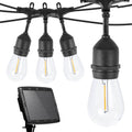 Kültéri szolár dekor égősor, 15 db E27 LED lámpával, 15m-0