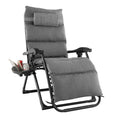 Chaise rembourrée zéro gravité, plusieurs coloris - gris - 0
