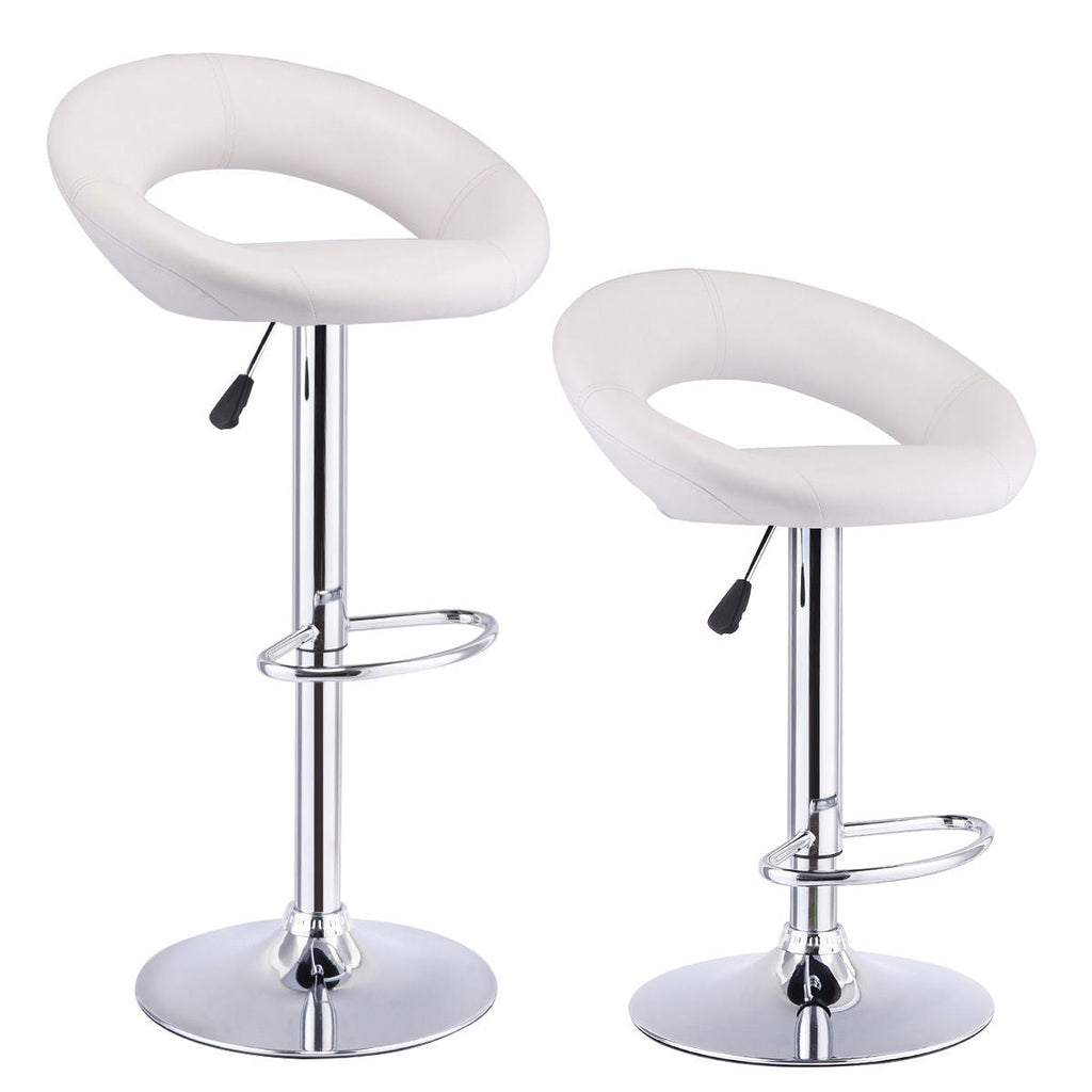 2 tabourets de bar, couleur au choix - blanc - 0