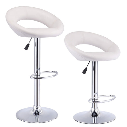 2 tabourets de bar, couleur au choix - blanc - 0