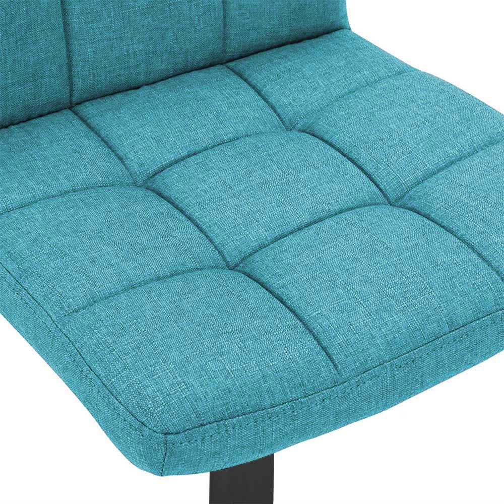 Tabouret de bar en tissu, 2 pièces, plusieurs coloris - menthe - 1