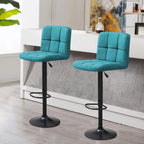 Tabouret de bar en tissu, 2 pièces, plusieurs coloris - menthe - 2