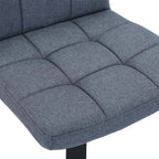 Lot de 2 tabourets de bar en tissu, gris foncé - 1