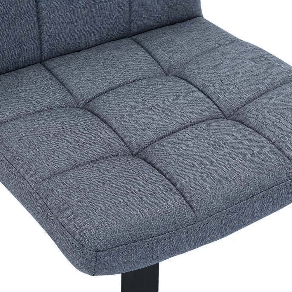 Lot de 2 tabourets de bar en tissu, gris foncé - 1