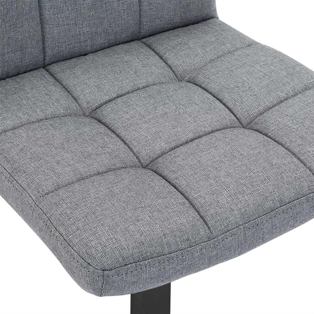 Tabouret de bar en tissu, lot de 2, plusieurs coloris — gris clair — 1