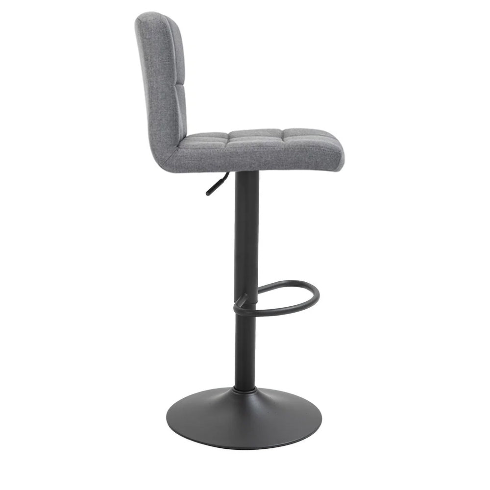 Tabouret de bar recouvert de tissu, lot de 2, disponible en plusieurs couleurs — gris clair — 2